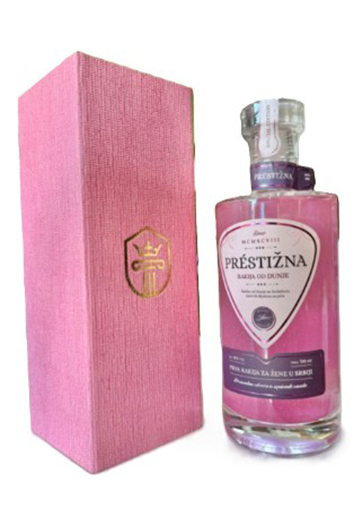 Prestizna quince brandy with edible glitter 42% vol. Alcohol 700ml