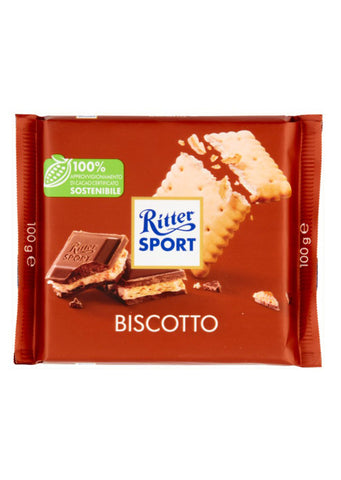 Ritter Sport Milk chocolate with biscuit 100g