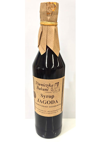 Piwniczka Babuni Strawberry syrup 500ml
