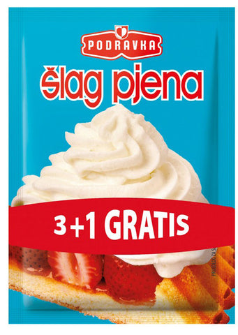 Podravka Whipped cream 3+1 Gratis 4x36g