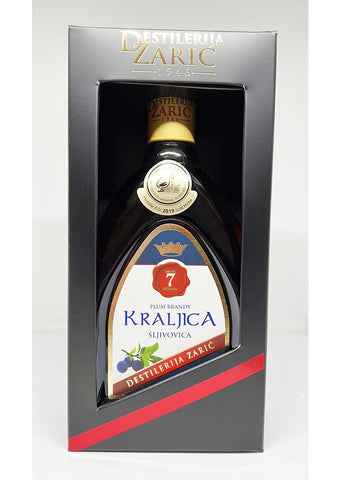 Zaric Kraljica plum brandy 42% vol. Alcohol 700ml