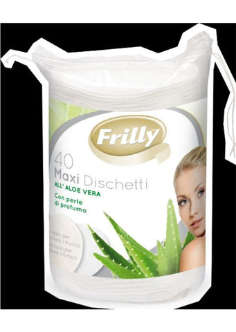 Frilly Cotton remover Aloe Vera Maxi x 40