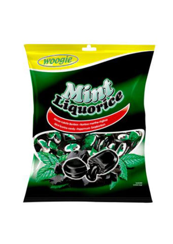 Woogie Candies mint liquorice 170g