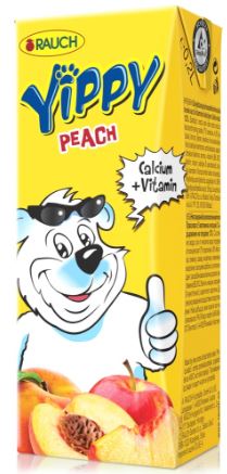 Rauch Yippy Peach juice 200ml x 27pk
