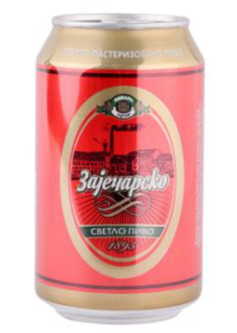 Zajecarsko light Beer can 0.33 x 24pcs (BOX)