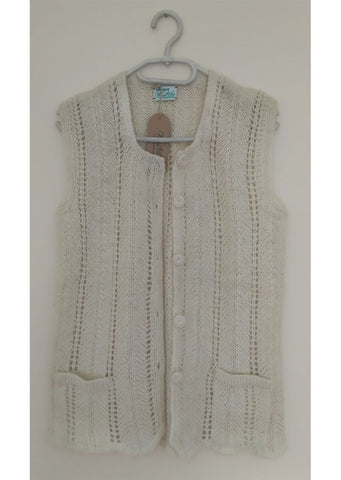Wool Art - Women's knitted vest (one size)