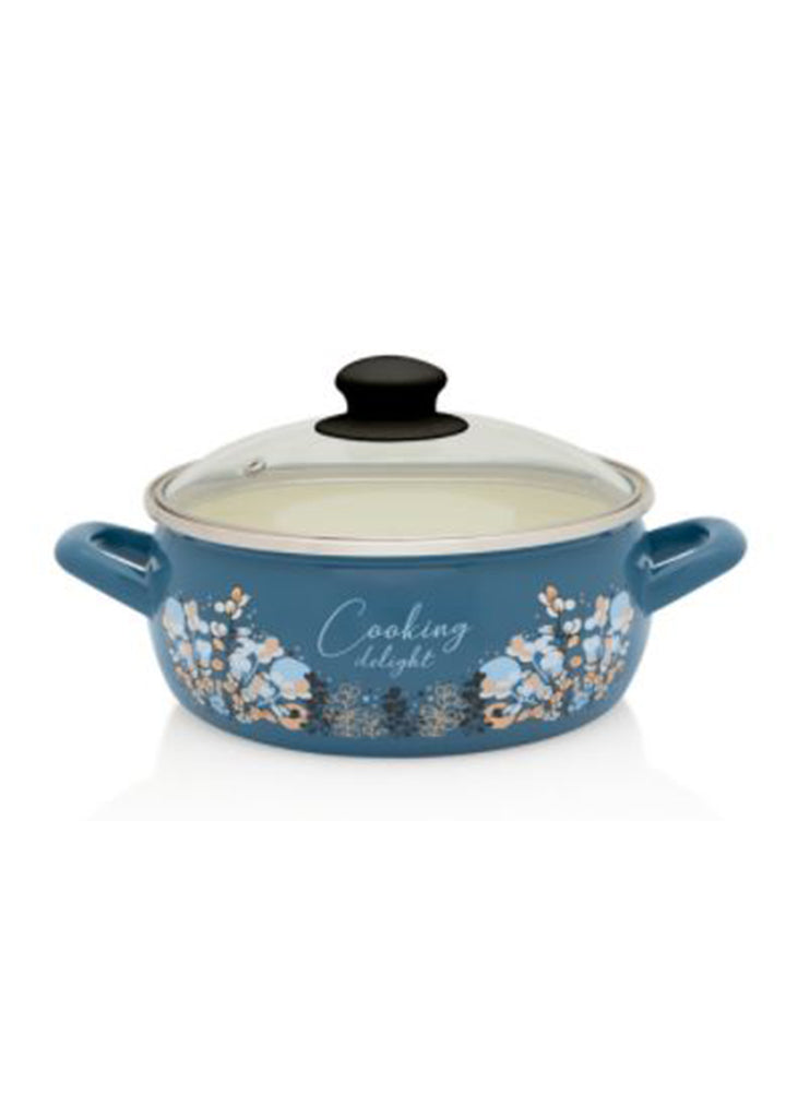 Metalac - Shallow pot BLUE COOKING DELIGHT 16cm / 1.6lit
