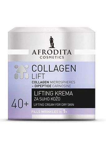 Afrodita cosmetics COLLAGEN lift LIFTING CREAM FOR DRY SKIN 40+ 50ml BB:01/2025