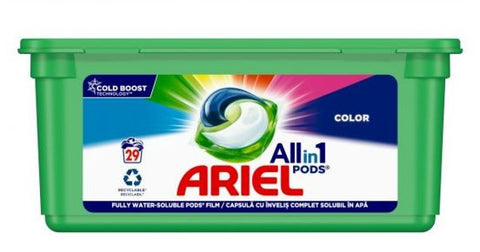Ariel - All in 1 PODS laundry detergent Colour 29pcs