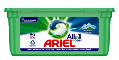 Ariel - All in1 PODS-laundry detergent Mountain Spring 29pcs