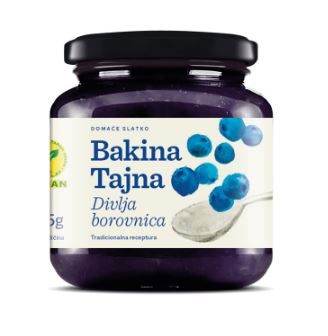 Bakina Tajna - Whole fruit preserve - Wild blueberry 375g