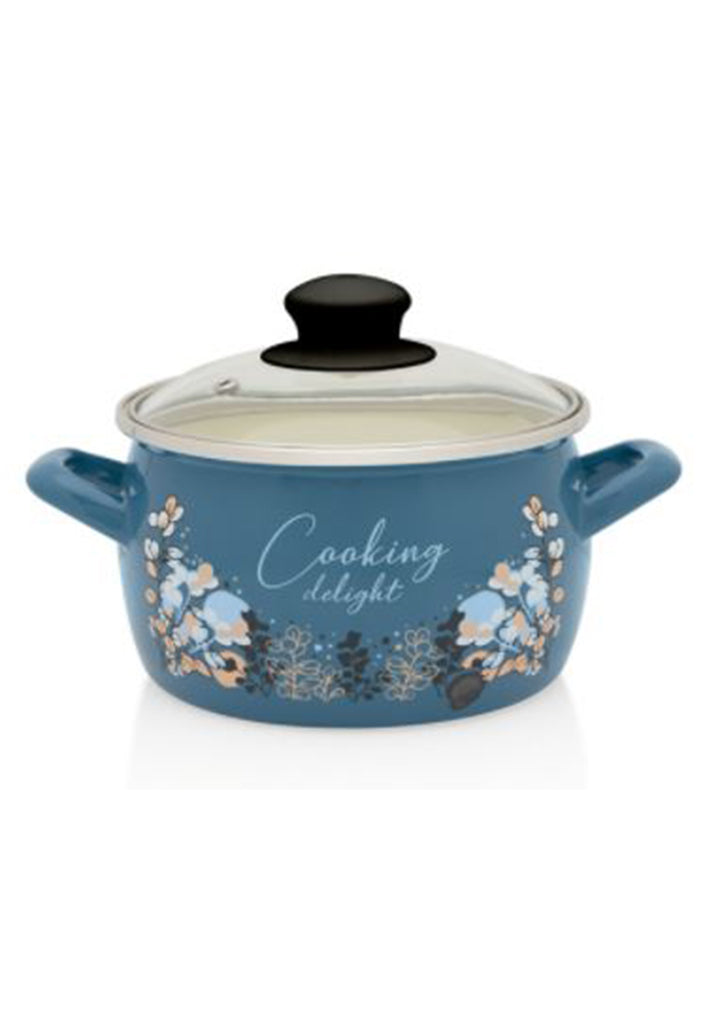 Metalac - Deep pot BLUE COOKING DELIGHT 16cm / 2.4lit