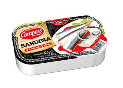 Compass - Sardine in tomato sauce 125g