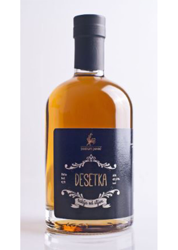 Podrum Pevac - DESETKA plum brandy 40% vol. Alcohol 700ml