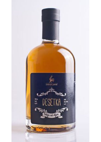 Podrum Pevac DESETKA plum brandy 40% vol. Alcohol 700ml