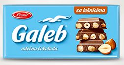 Pionir Galeb chocolate whole hazelnut 200g