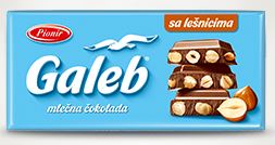 Pionir - Galeb chocolate whole hazelnut 200g