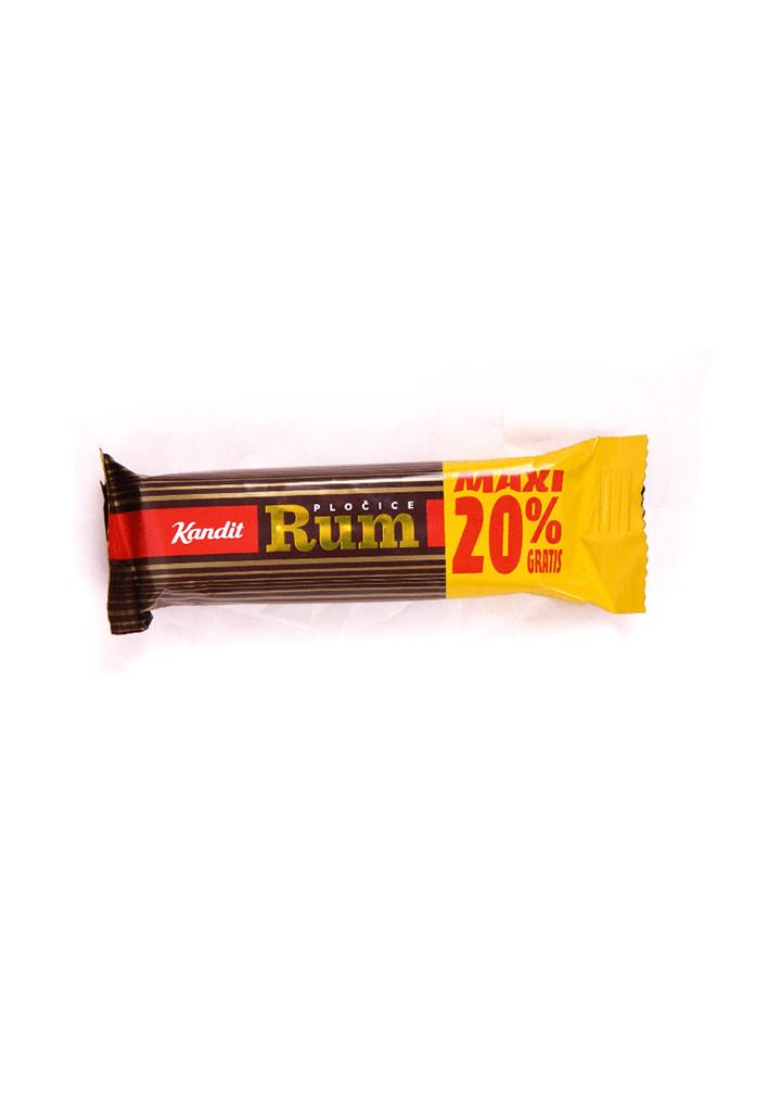 Kandit - Rum candy bar Maxi 20% gratis 54g