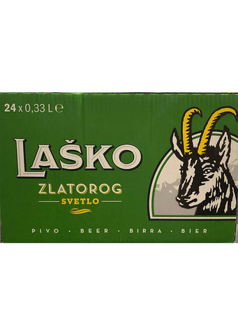 Lasko Zlatorog Light Beer 0.33L x 24pcs (BOX)
