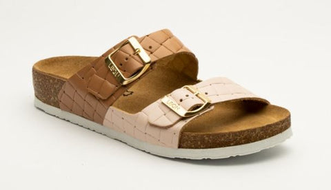 Leon Womens Slippers Brown powder No.36