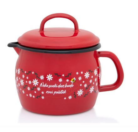 Metalac BEE belly pot with lid 12cm / 1.3l