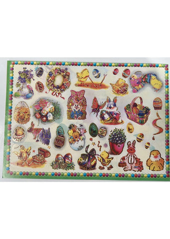Easter - Stickers for eggs with relief LUX