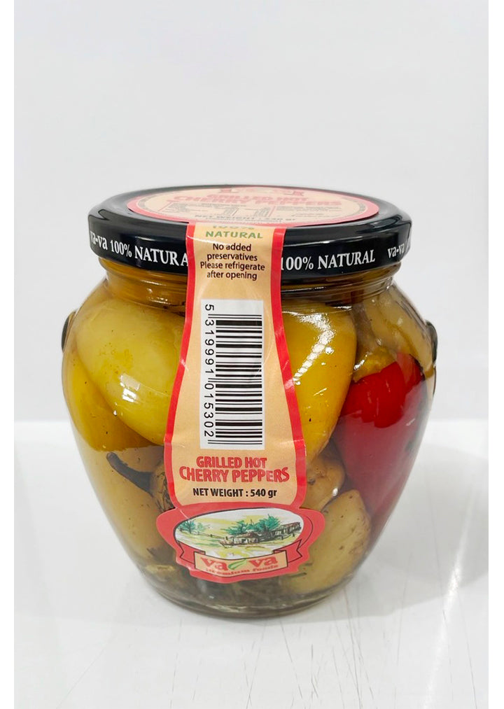 Vava Grilled Hot Cherry Peppers 540g