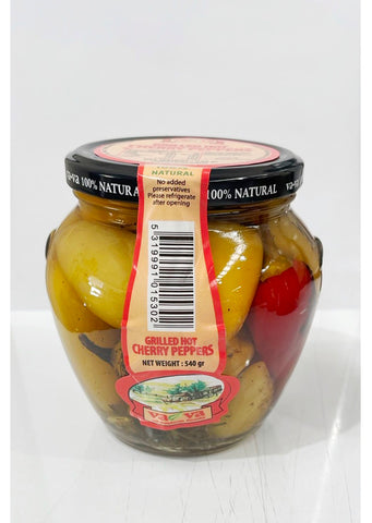 Vava Grilled Hot Cherry Peppers 540g