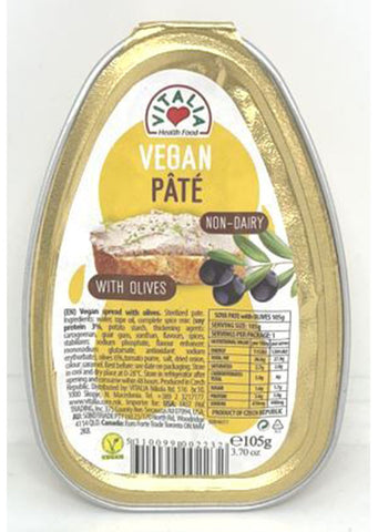 Vitalia Vegetarian Soya Pate With Olives 105g