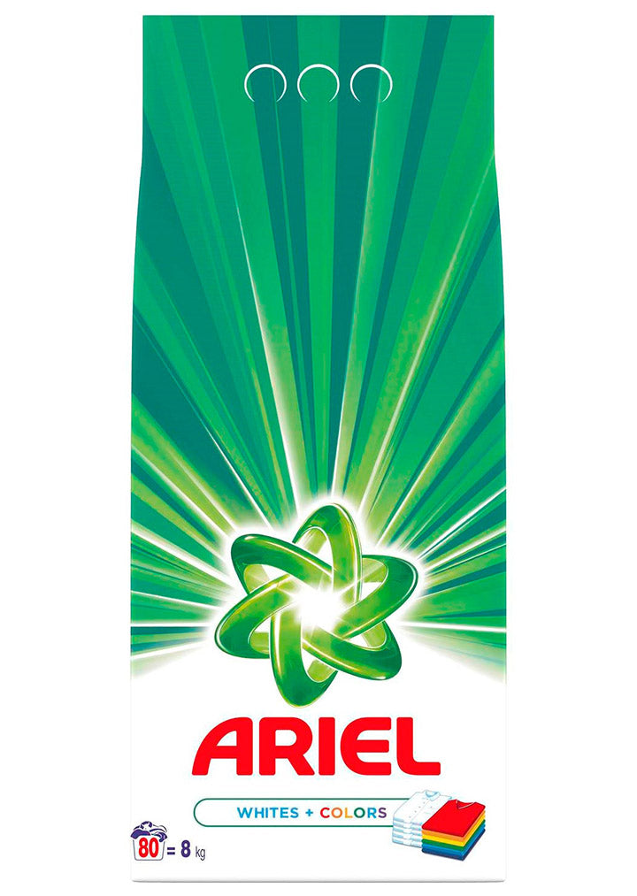 Ariel - Powder detergent Whites+Colors 8kg