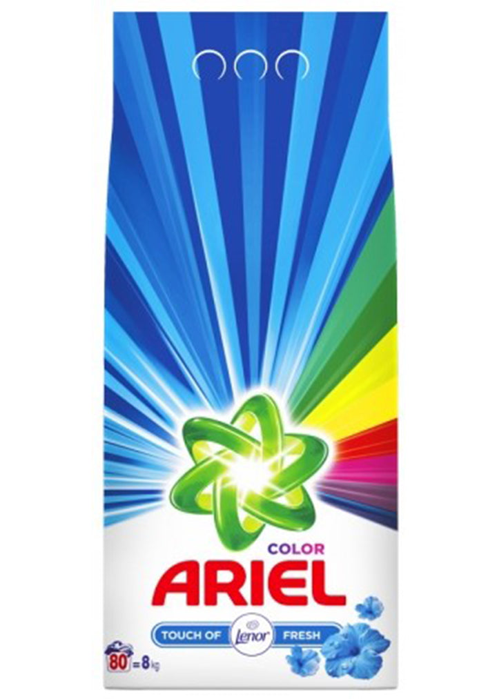 Ariel - Powder detergent Color / Touch of lenor 8kg
