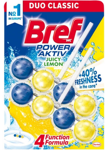 Bref - Duo Classic Juicy Lemon toilet freshener