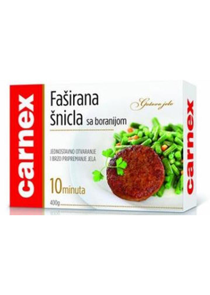 Carnex Pork burger with string beans  400g