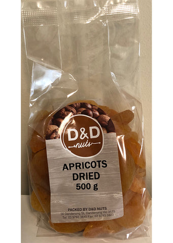 D&D Nuts Apricots dried 500g