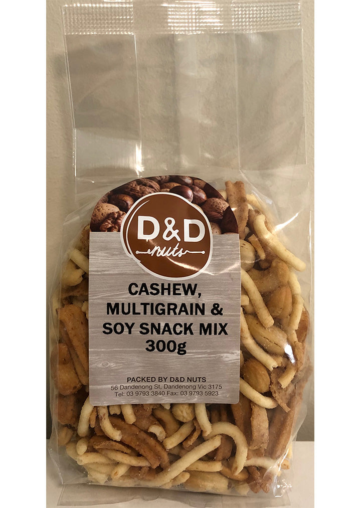 D&D Nuts Cashew, multigrain & soy snack mix 300g