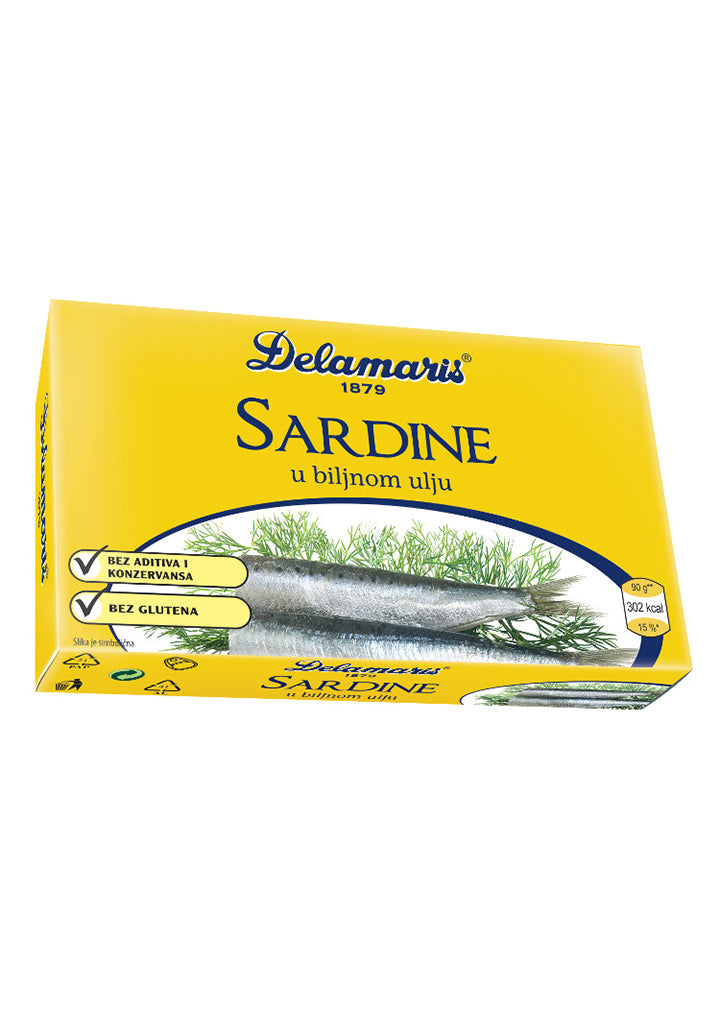 Delamaris - Sardines in sunflower oil 90g
