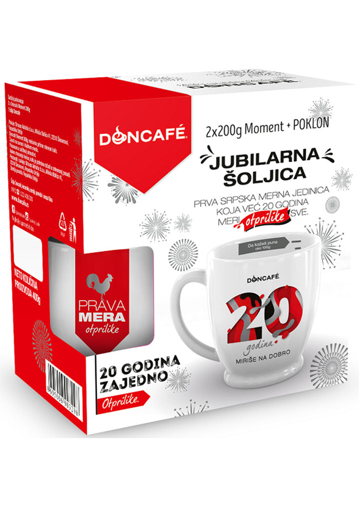 Doncafe - Moment gift set "Anniversary cup" 2 x 200g