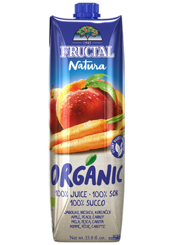 Fructal - Natura ORGANIC apple, peach & carrot juice 1L