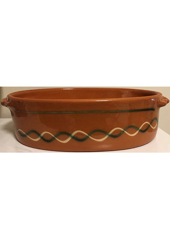 Glazed pot Tavce No.5  36x24x9 cm
