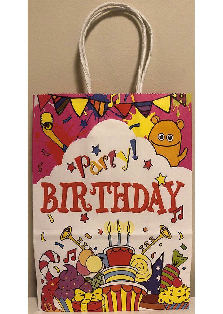 Happy Birthday gift paper bag 21x15x8cm