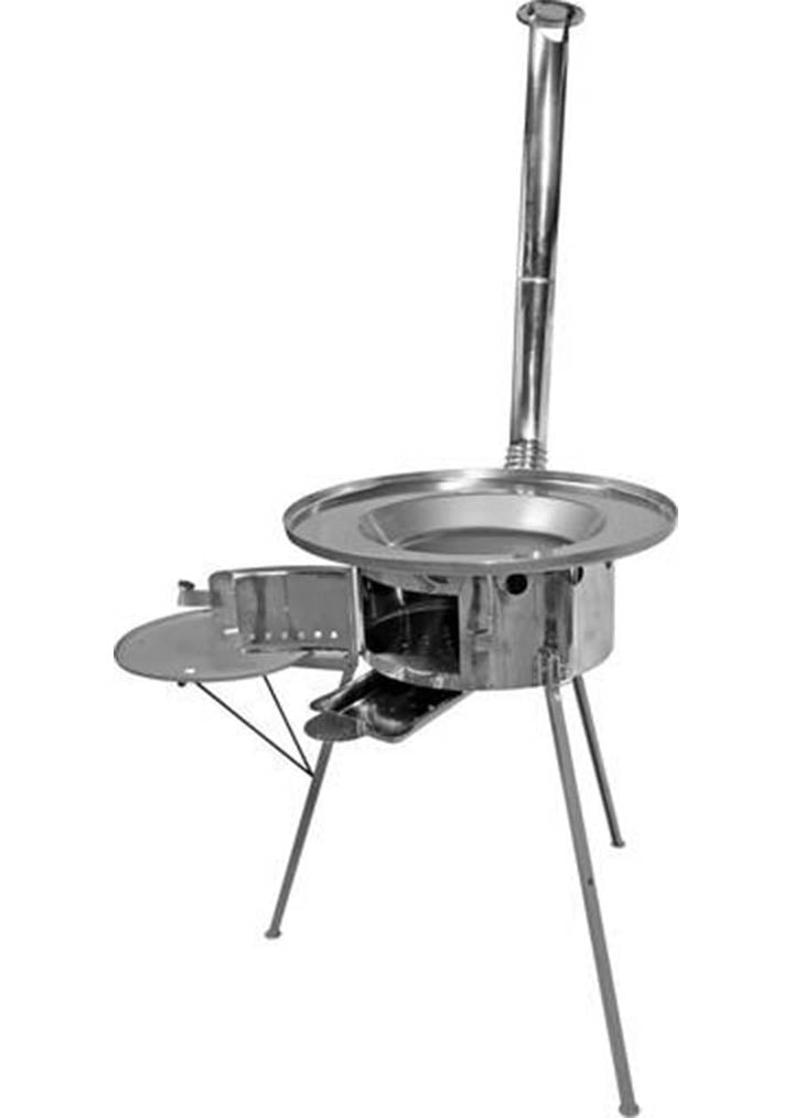 Kotlovina large stainless steel with side table