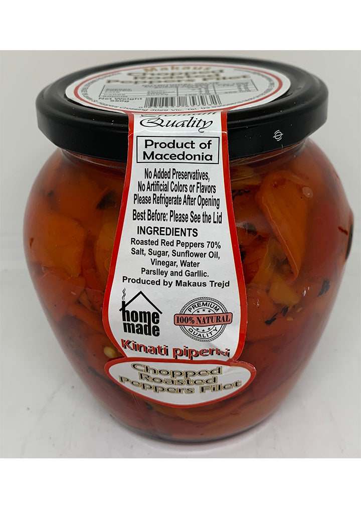 Makaus - Chopped roasted peppers filet 550g