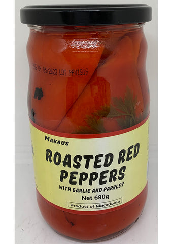 Makaus - Roasted red peppers with garlic and parsley 690g