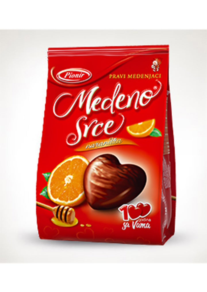 Pionir Honey Heart orange 150g