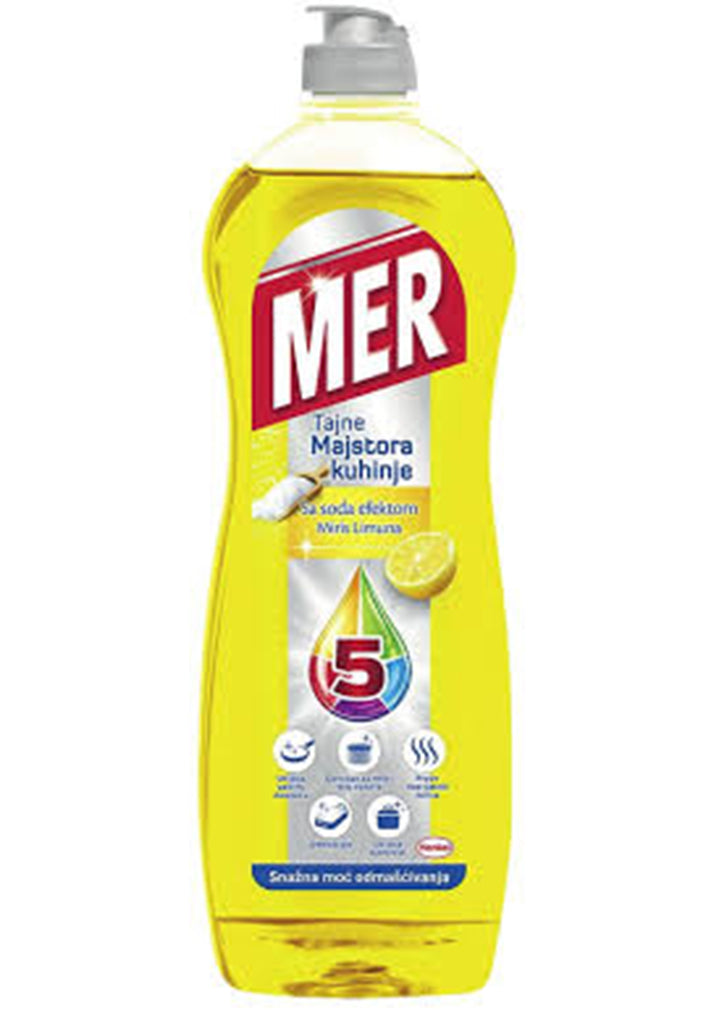 Mer - Hand wash detergent - soda effect and lemon 750ml