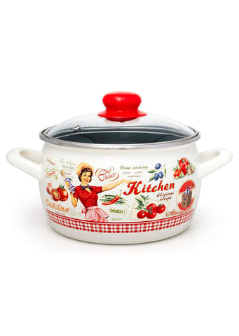 Metalac Lady chef deep saucepan 22cm / 5.7L
