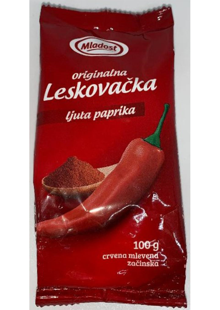 Mladost - Hot ground red paprika 100g