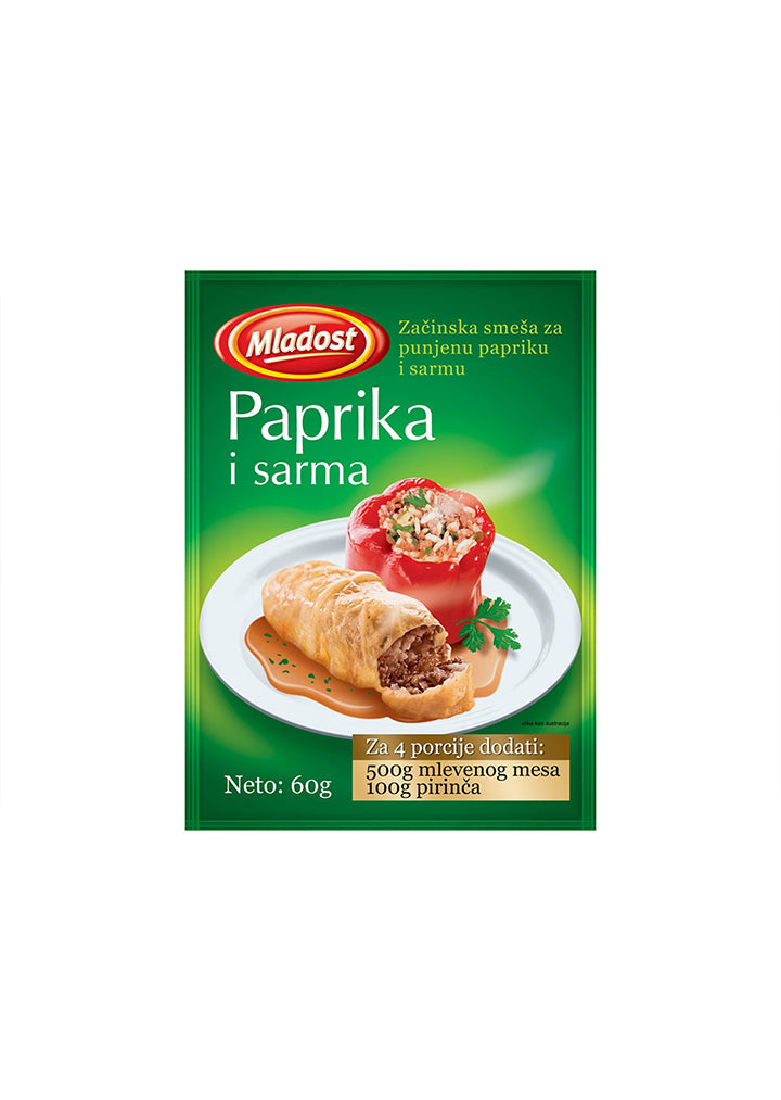 Mladost Seasoning mix for stuffed pepper / cabbage rolls 60g