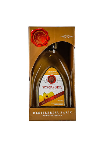 Zaric Nostalgija quince brandy 40% vol. Alcohol 700ml