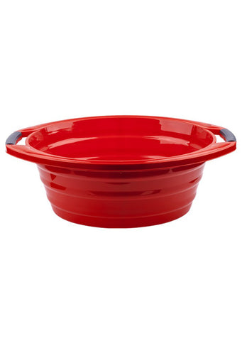 Plastic oval tub 25L Red